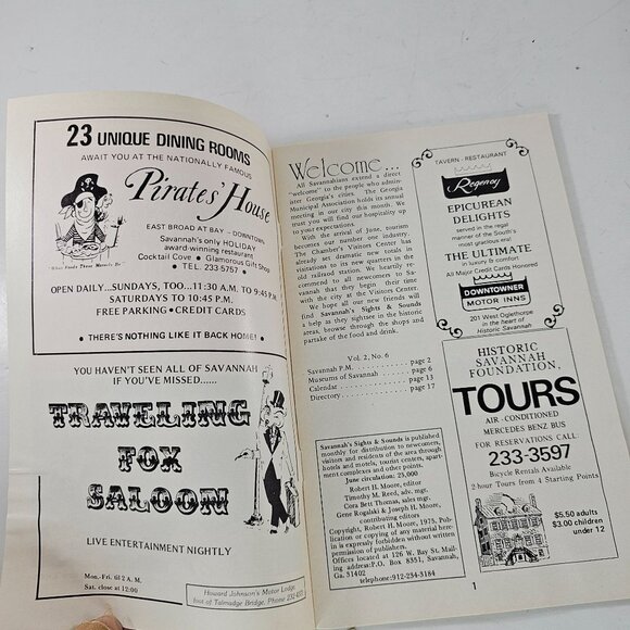 Savannahs Sights & Sounds June 1975 Bicentennial Activities & Events Calendar - Picture 4 of 6